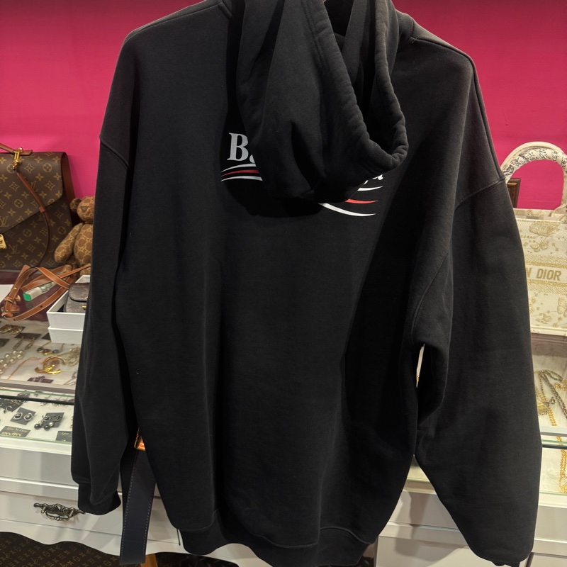 Balenciaga 黑可樂帽T 上衣/王吉娜古董精品-3