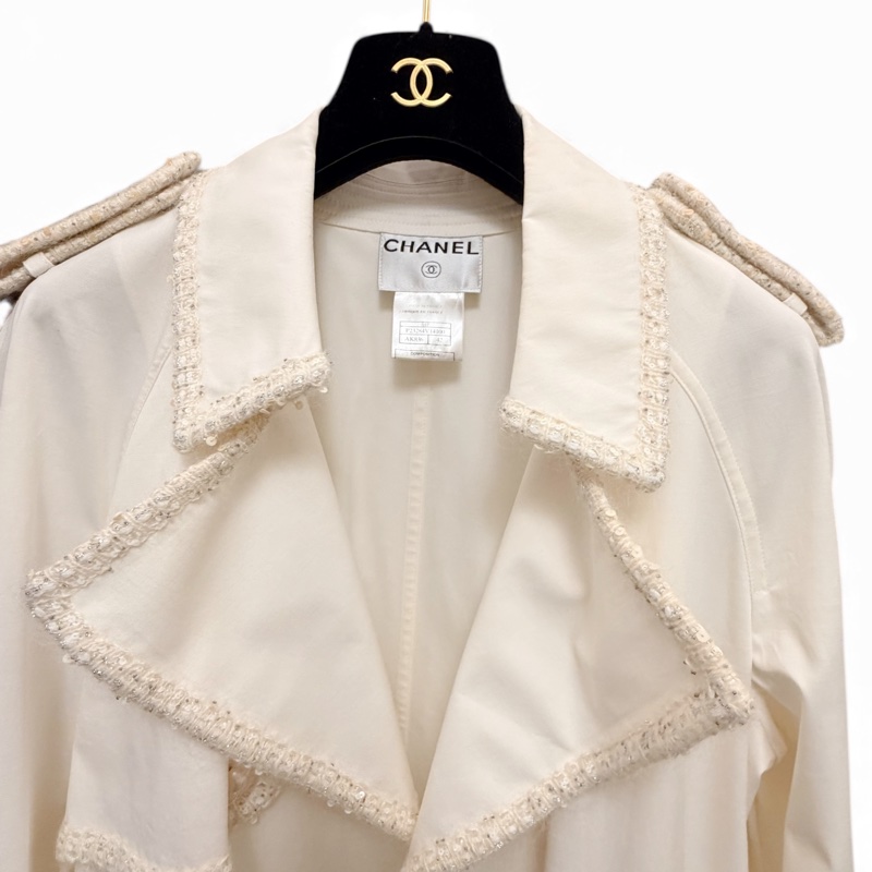 🍒Chanel Vintage 中長款棉大衣 size:42 / 2F251213-1-8