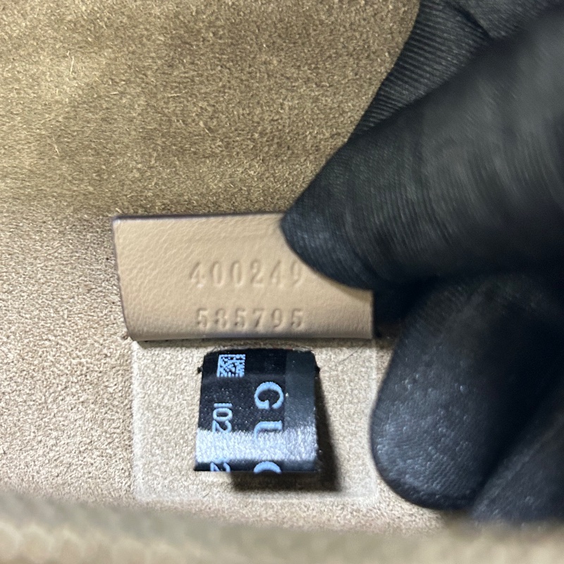 Gucci Dionysus 雙 G Supreme 經典織紋麂皮肩背包-20