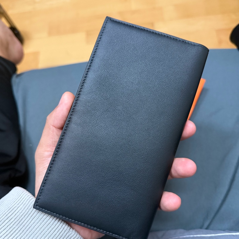 Hermès絲巾對開長夾-0