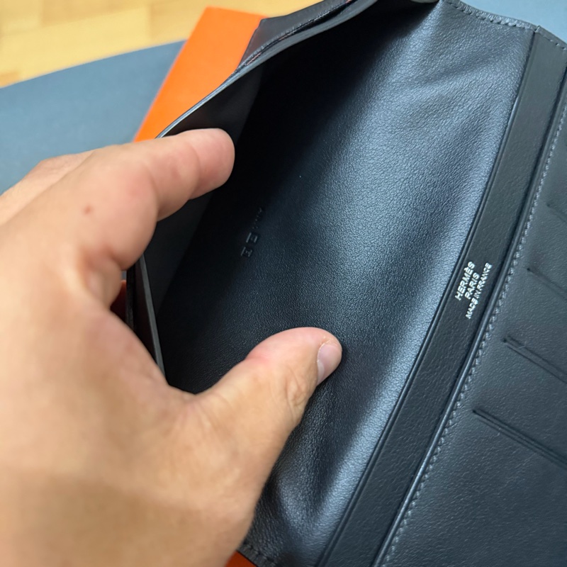 Hermès絲巾對開長夾-7