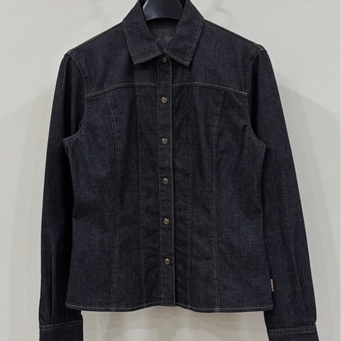 Burberry 藍標 經典壓扣牛仔襯衫外套