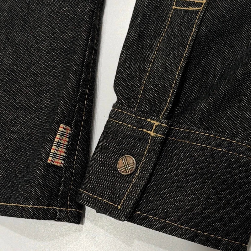 Burberry 藍標 經典壓扣牛仔襯衫外套-3