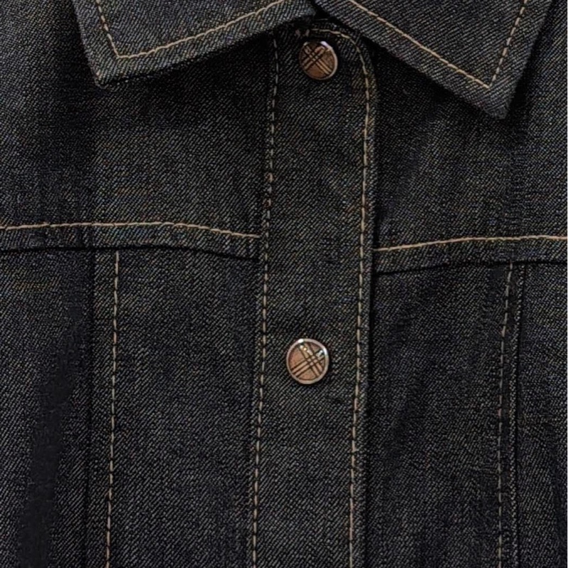 Burberry 藍標 經典壓扣牛仔襯衫外套-4