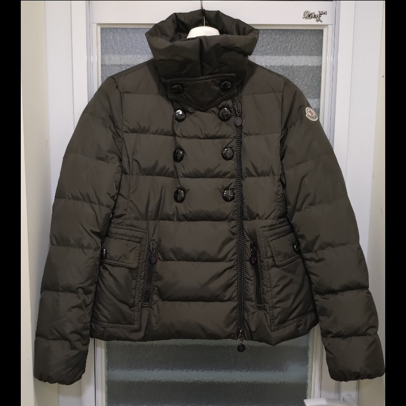 Moncler 深灰雙排釦羽絨外套-0