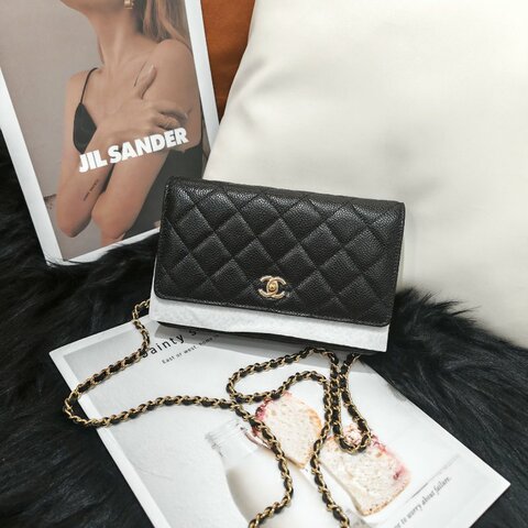 Chanel 25B Classic O-mini Bag 黑金 芯片款