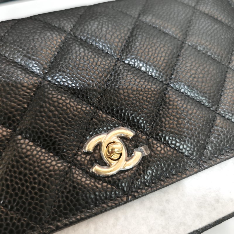 Chanel 25B Classic O-mini Bag 黑金 芯片款-3