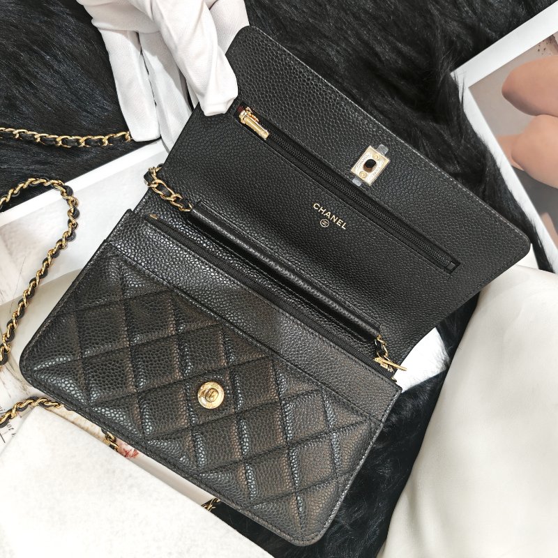 Chanel 25B Classic O-mini Bag 黑金 芯片款-4