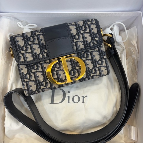 Christian Dior 迪奧 緹花 老花 CD金釦 Oblique 小型 硬盒包 斜背包 肩背包 側背包