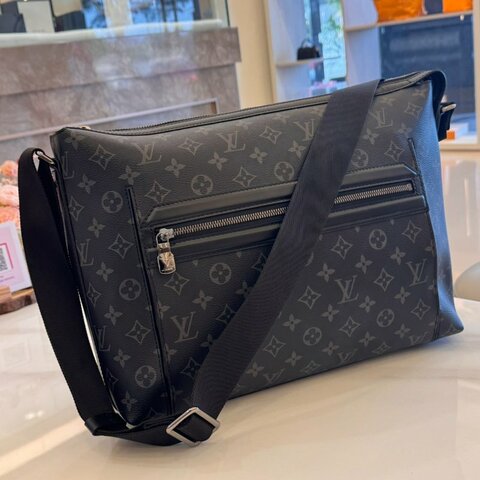 *SHIHNA名牌精品* LV Odyssey Messenger MM 黑老花 郵差包