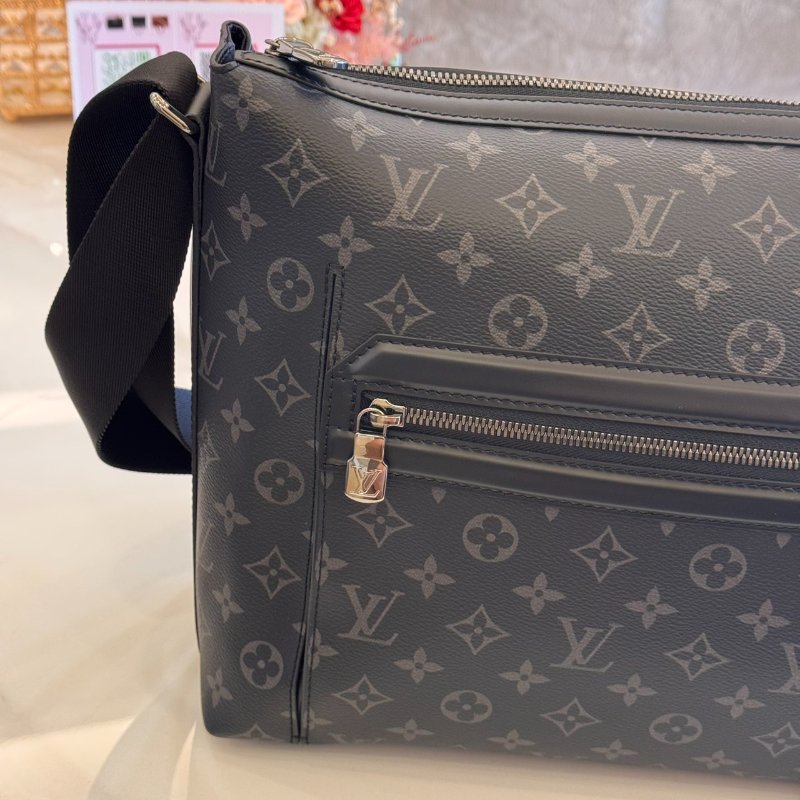 *SHIHNA名牌精品* LV Odyssey Messenger MM 黑老花 郵差包-4