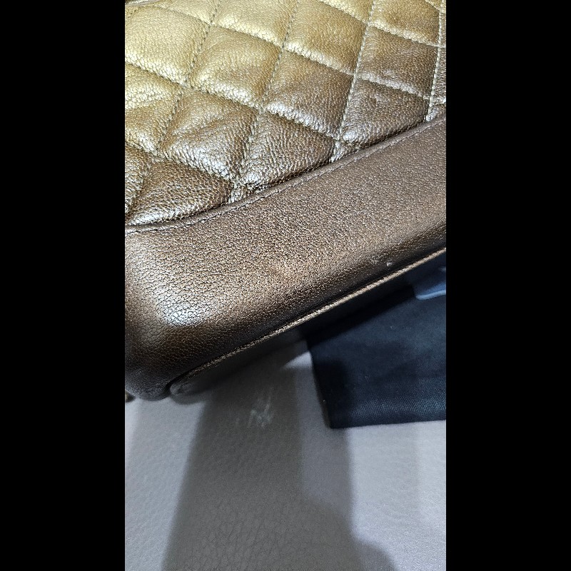 ◇CHANEL◇ CHANEL  Gabrielle （小號金元寶）限量漸變金流浪包（保卡26開）-24
