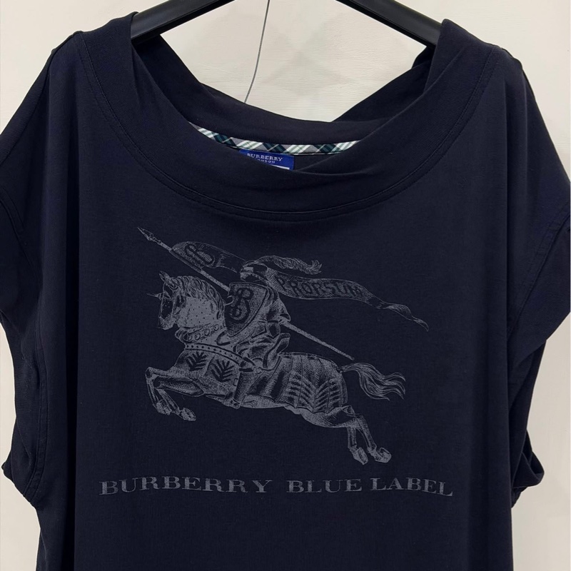 Burberry 寬鬆版大戰馬洋裝（深藍近黑）-4