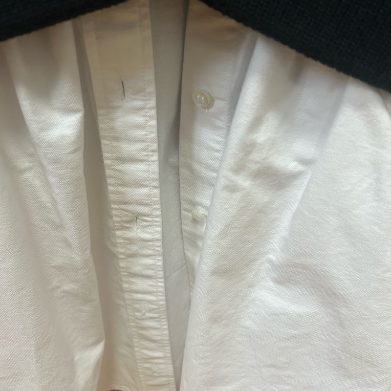 Alexander wang 深藍色拼白襯衫外套-4