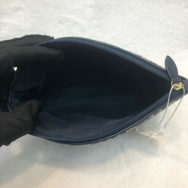 Dior 藍色老花化妝袋 XC036-6