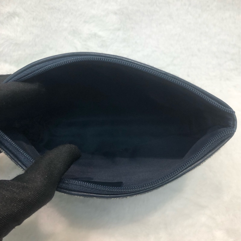 Dior 藍色老花化妝袋 XC036-7