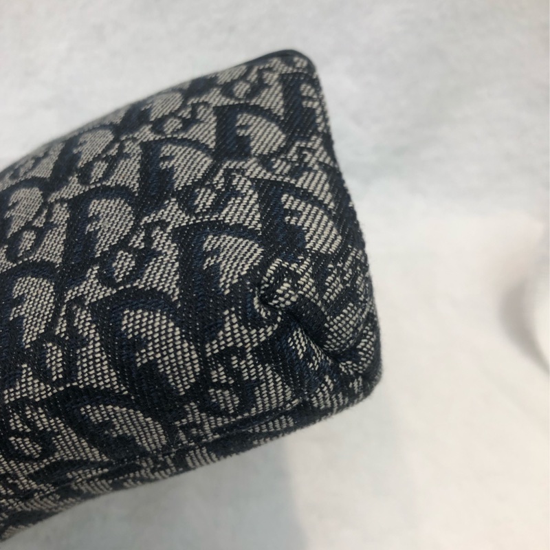 Dior 藍色老花化妝袋 XC036-9