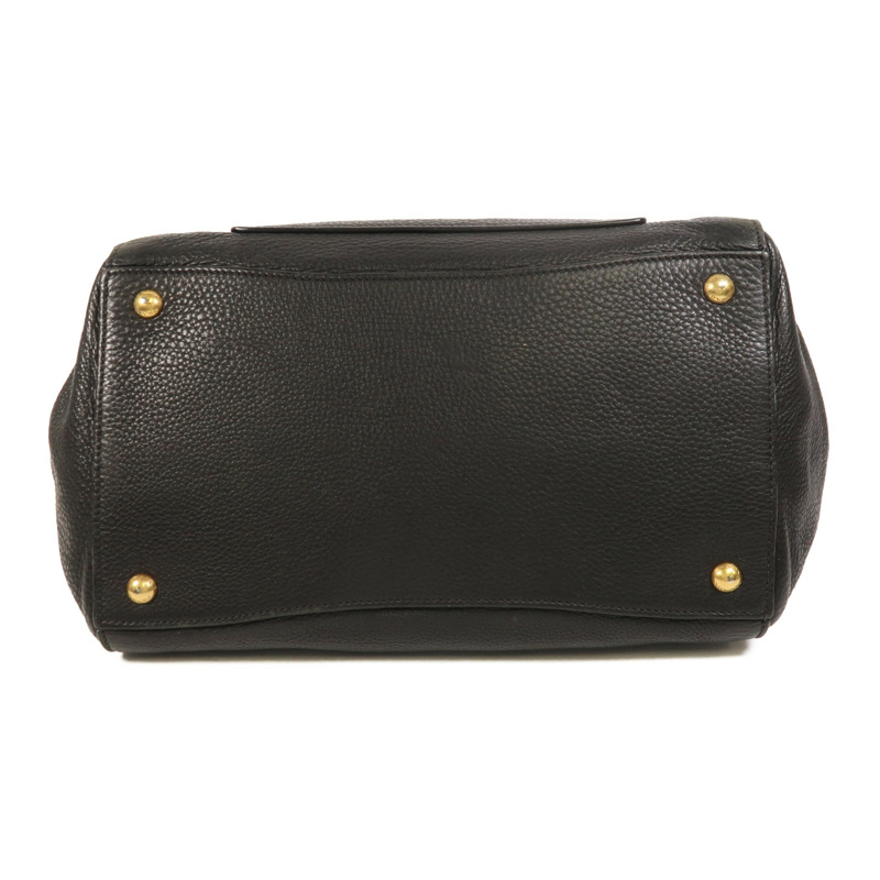 PRADA 牛皮皮革2 Way Shoulder金扣手挽肩背兩用袋-3