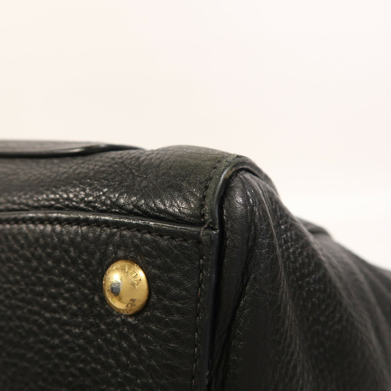 PRADA 牛皮皮革2 Way Shoulder金扣手挽肩背兩用袋-11