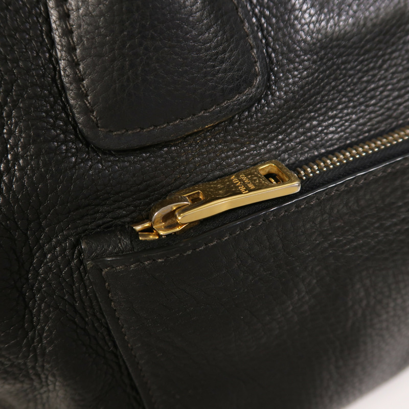 PRADA 牛皮皮革2 Way Shoulder金扣手挽肩背兩用袋-15