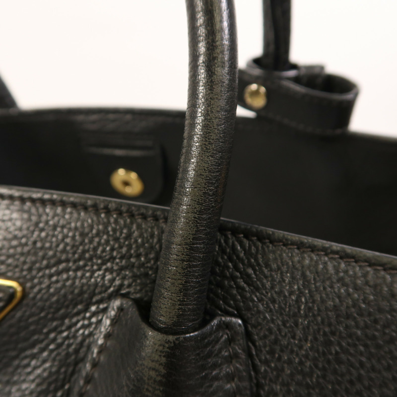 PRADA 牛皮皮革2 Way Shoulder金扣手挽肩背兩用袋-16