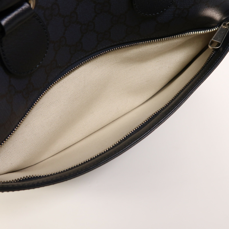 GUCCI 塗層帆布Ophidia Medium GG Briefcase銀扣手挽肩背兩用袋-5