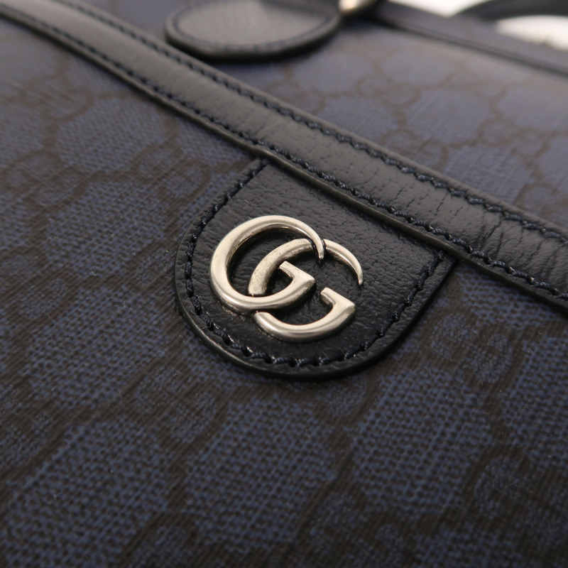 GUCCI 塗層帆布Ophidia Medium GG Briefcase銀扣手挽肩背兩用袋-10