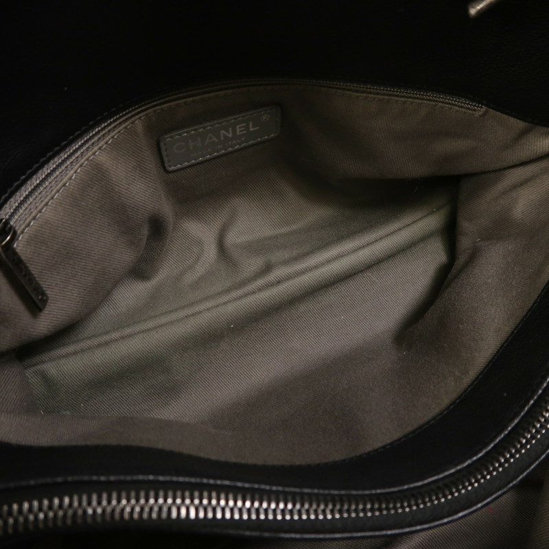 CHANEL 牛皮皮革2 Way Shoulder銀扣手挽肩背兩用袋-5