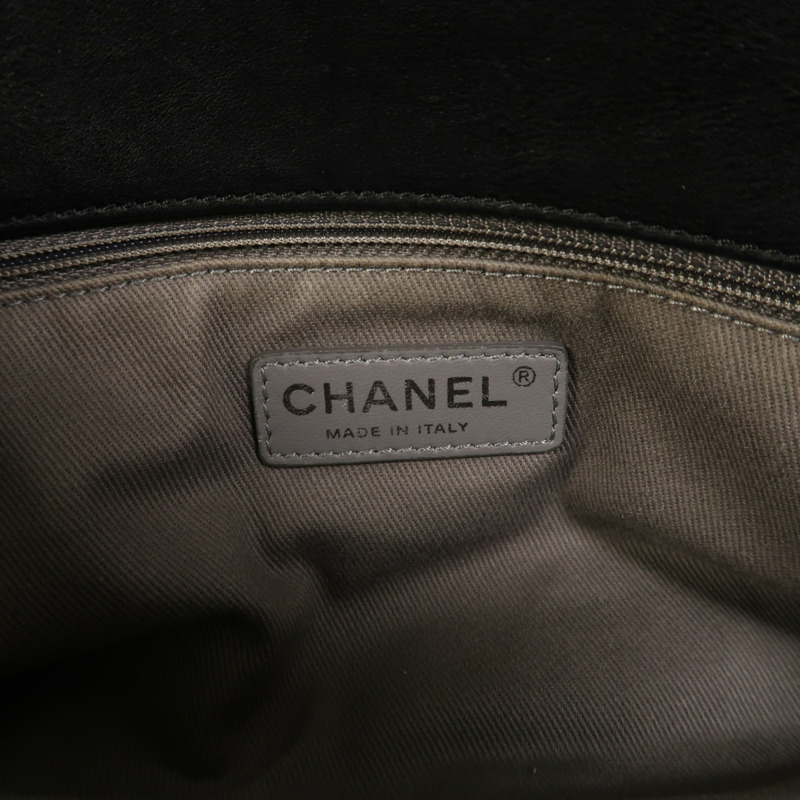 CHANEL 牛皮皮革2 Way Shoulder銀扣手挽肩背兩用袋-7
