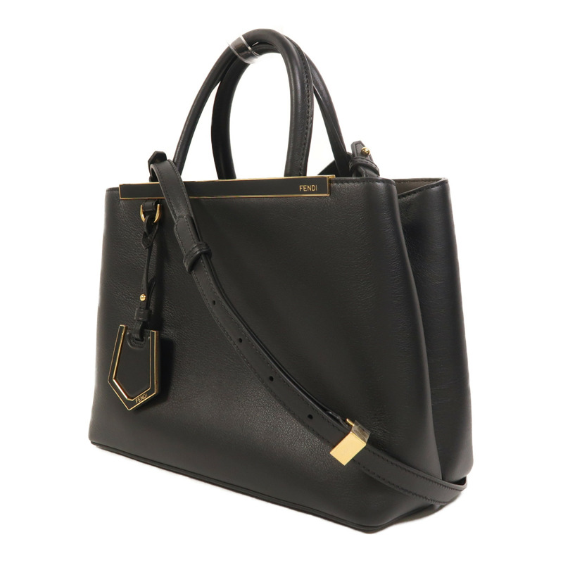 FENDI 牛皮皮革Petite 2 Jours金扣手挽肩背兩用袋-2