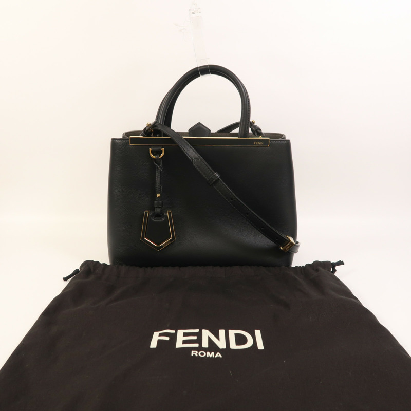 FENDI 牛皮皮革Petite 2 Jours金扣手挽肩背兩用袋-8