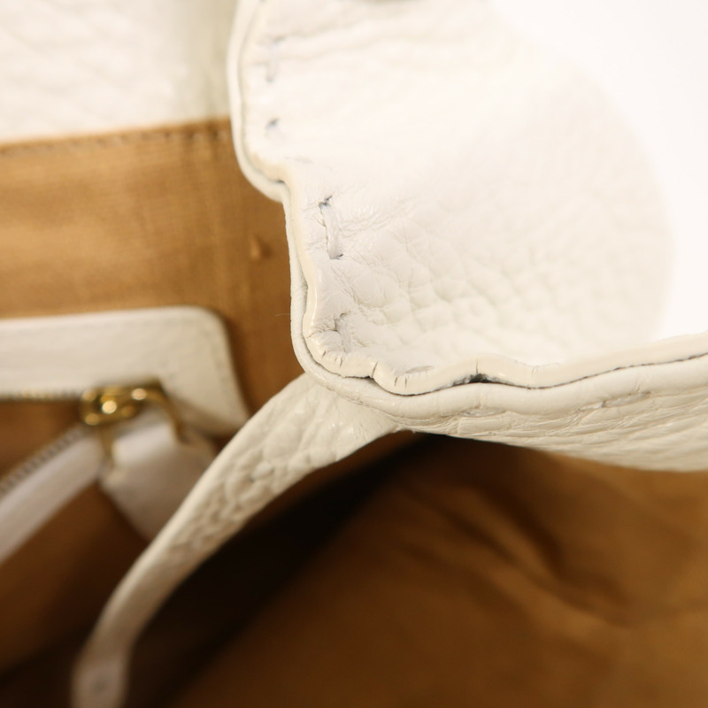 FENDI 牛皮皮革Selleria Linda Bag金扣手挽袋-14