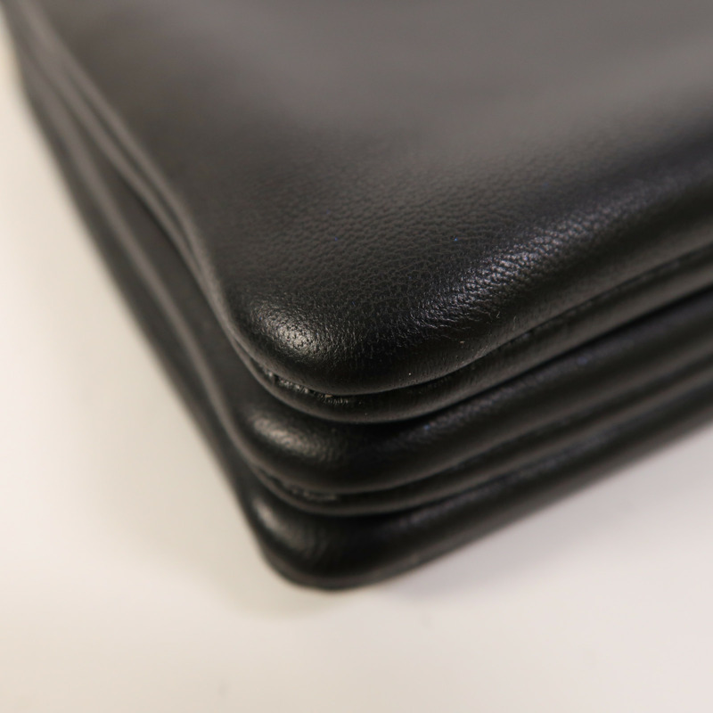 CELINE 羊皮皮革Trio金扣肩背袋-12