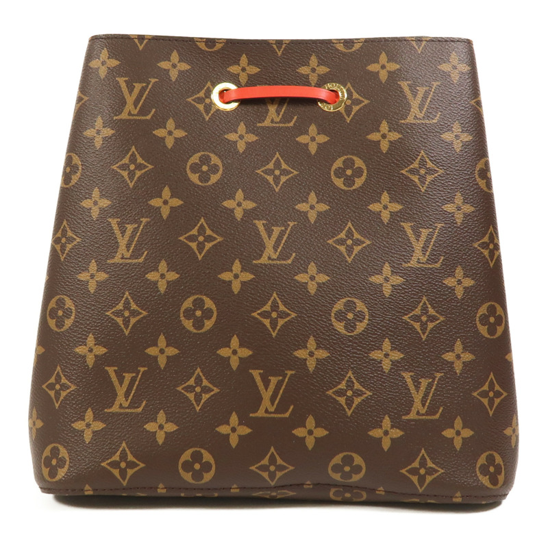 LOUIS VUITTON Monogram Neo Noe MM金扣肩背袋Coquelicot-1