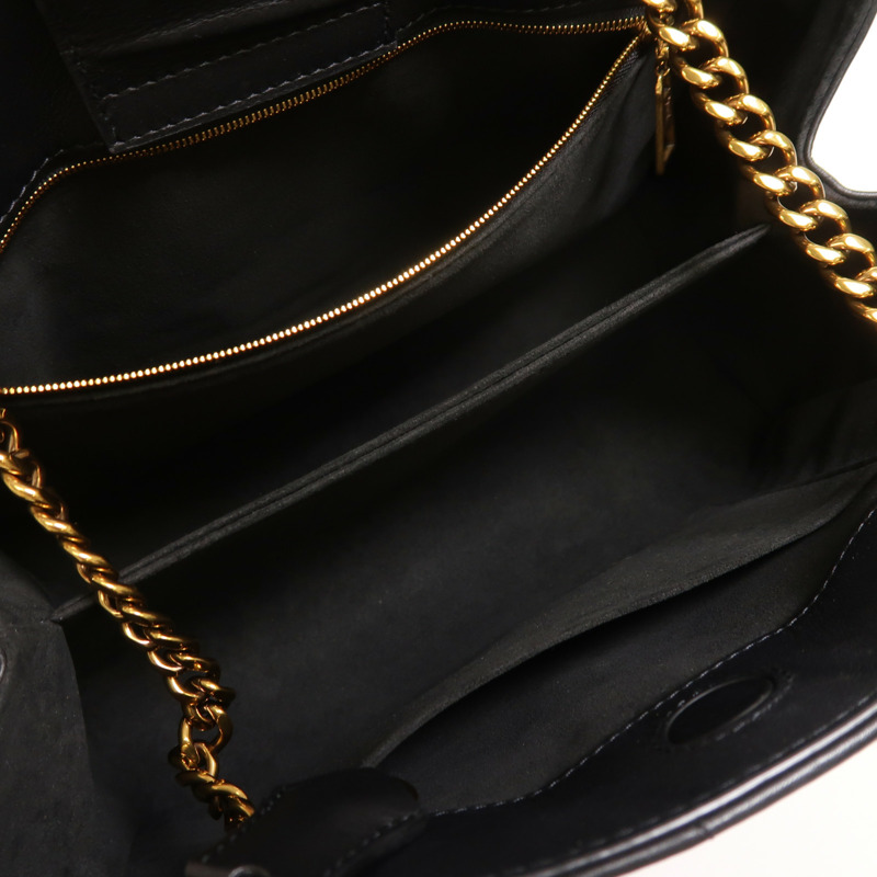 LOUIS VUITTON 牛皮皮革New Wave Chain Tote金扣鏈帶肩背袋-4