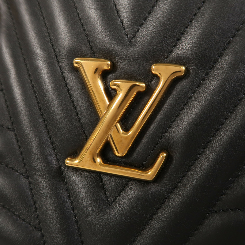 LOUIS VUITTON 牛皮皮革New Wave Chain Tote金扣鏈帶肩背袋-9