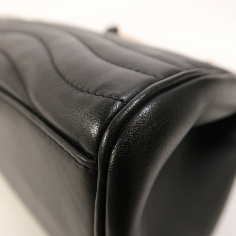 LOUIS VUITTON 牛皮皮革New Wave Chain Tote金扣鏈帶肩背袋-12