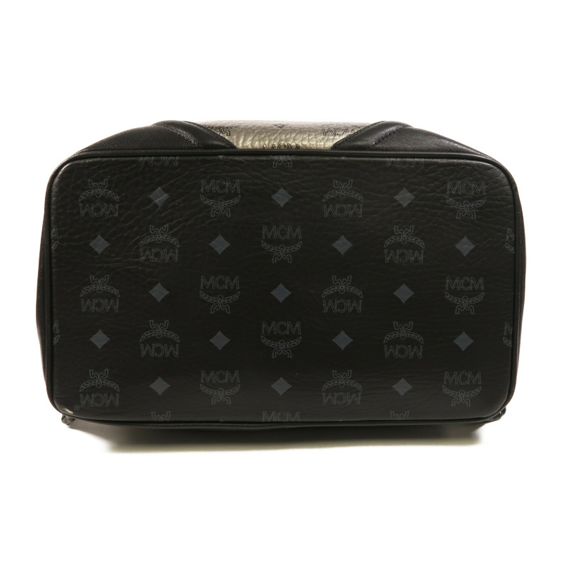 MCM 皮革Backpack銀扣背包-3