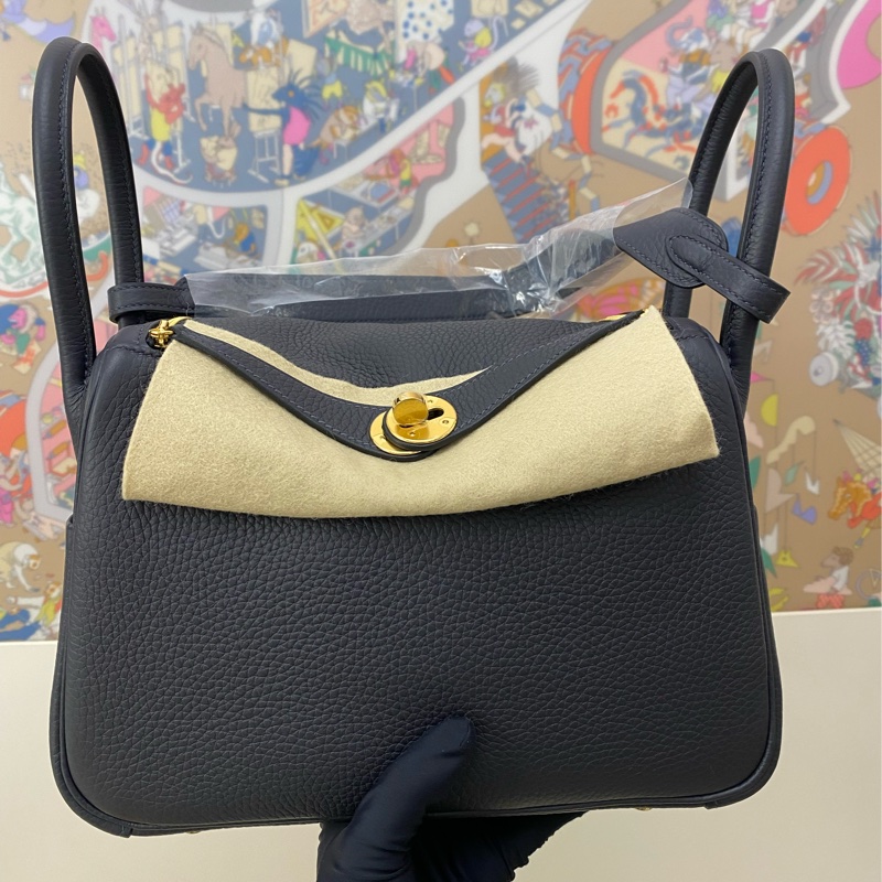 Lindy 26 caban黑藍色 金扣TC皮-0