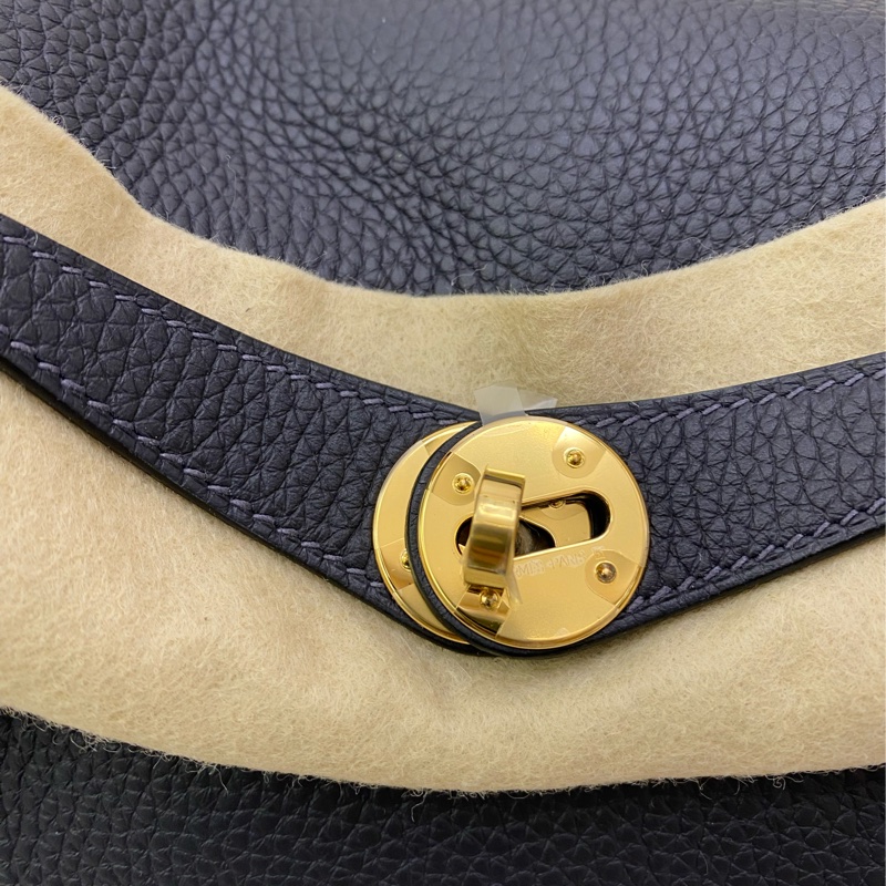 Lindy 26 caban黑藍色 金扣TC皮-3