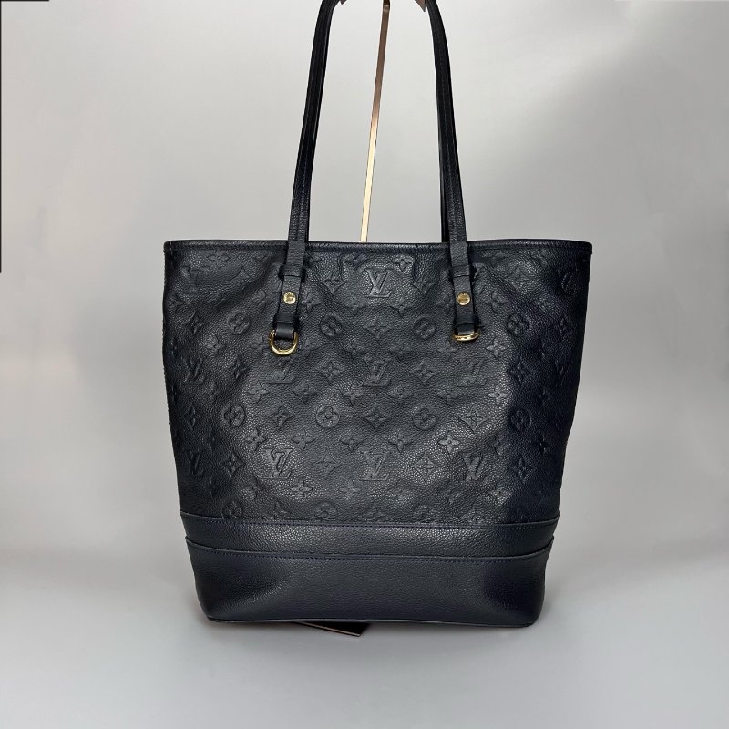 LV M40517 深藍皮革壓紋直立托特包-1