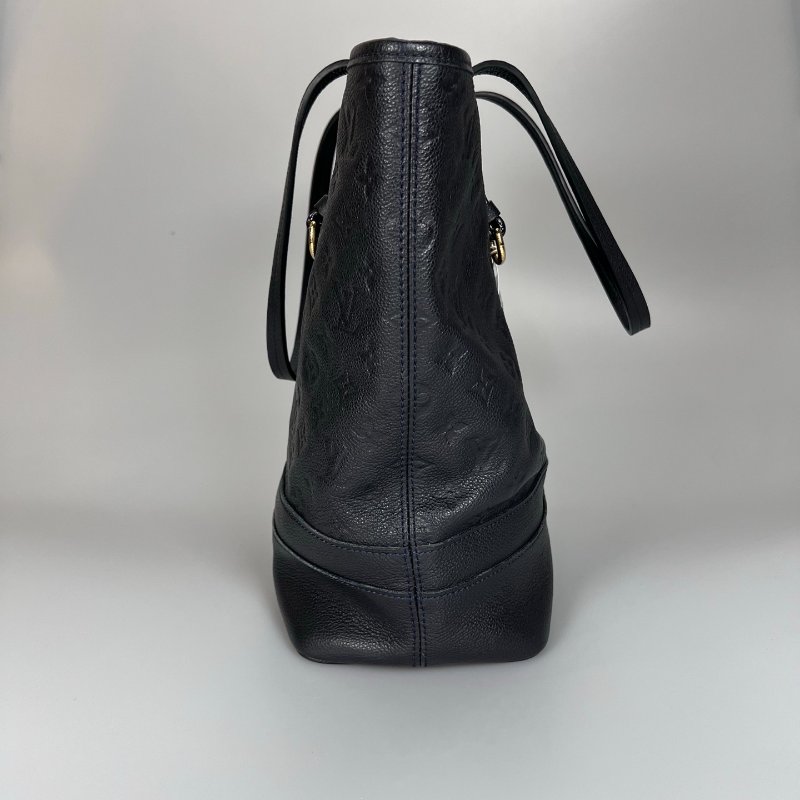 LV M40517 深藍皮革壓紋直立托特包-3