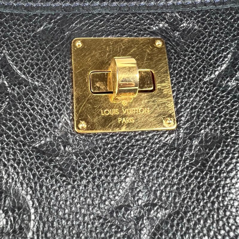 LV M40517 深藍皮革壓紋直立托特包-7