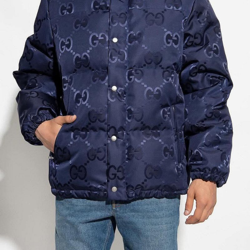 💎Han's house精品服飾💎GUCCI JUMBO 滿版 GG 羽絨 外套-3
