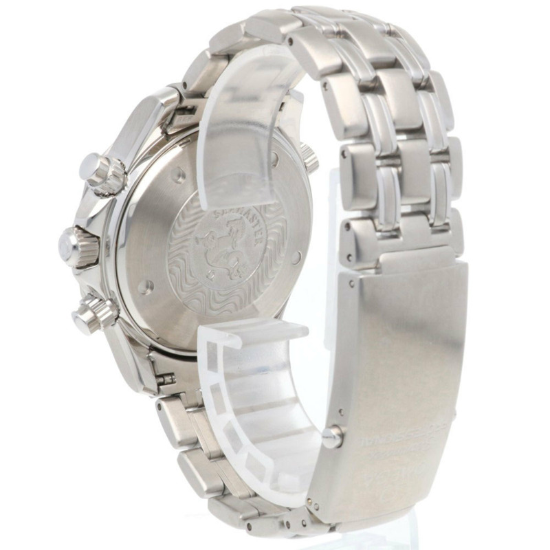 歐米茄海馬系列腕錶，不鏽鋼材質，自動機械，男士，歐米茄計時碼錶，已翻新-4