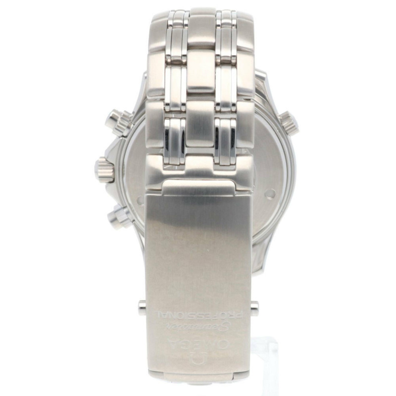 歐米茄海馬系列腕錶，不鏽鋼材質，自動機械，男士，歐米茄計時碼錶，已翻新-5