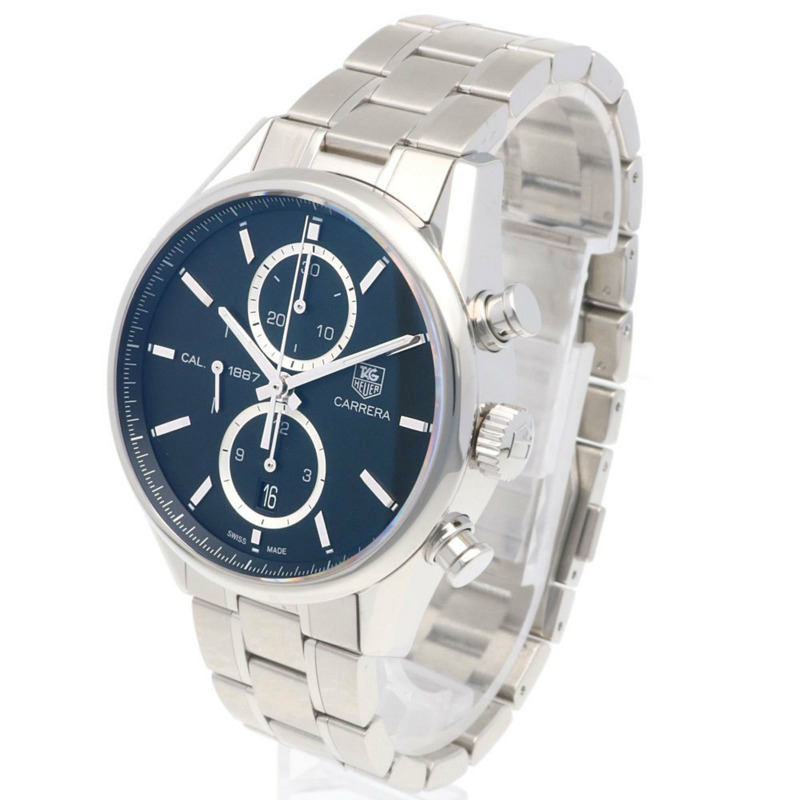 TAG Heuer Carrera Calibre 1887腕錶，不鏽鋼材質，自動上鍊，男士計時碼錶，CAR2110-0，已翻新-2