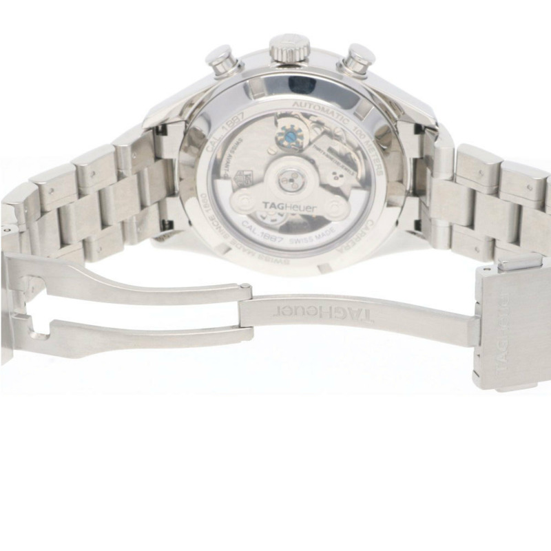 TAG Heuer Carrera Calibre 1887腕錶，不鏽鋼材質，自動上鍊，男士計時碼錶，CAR2110-0，已翻新-8