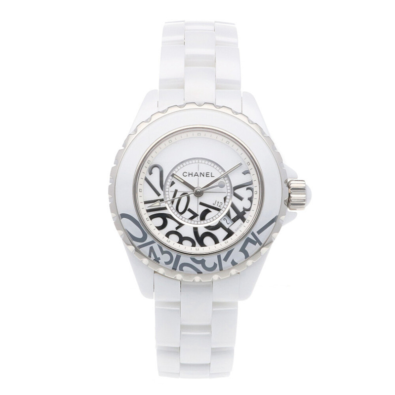 香奈兒 J12 Graffiti 女士腕錶，白色陶瓷 H5239，自動機械錶，全球限量 1200 枚-7