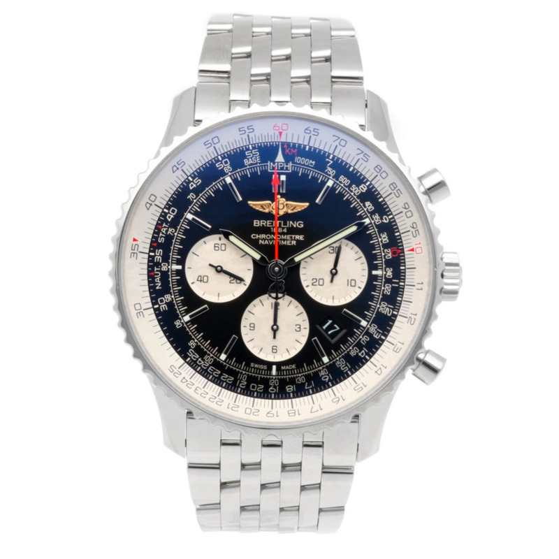 百年靈Navitimer腕錶，不鏽鋼材質，型號AB12721，自動機械，男士計時碼錶，保修，廠商維修-7